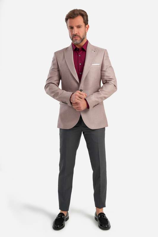 Men Blazer L Cashmere - Blzr67304