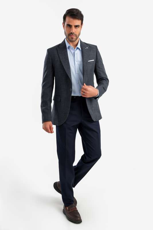 Men Blazer Indigo - Blzr67262