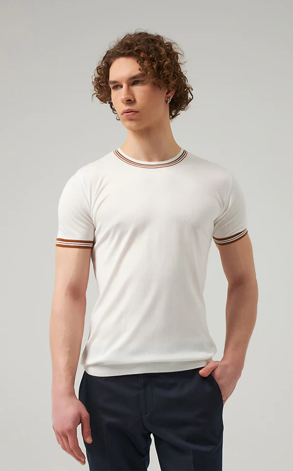 TWN Knitwear Slim Fit White