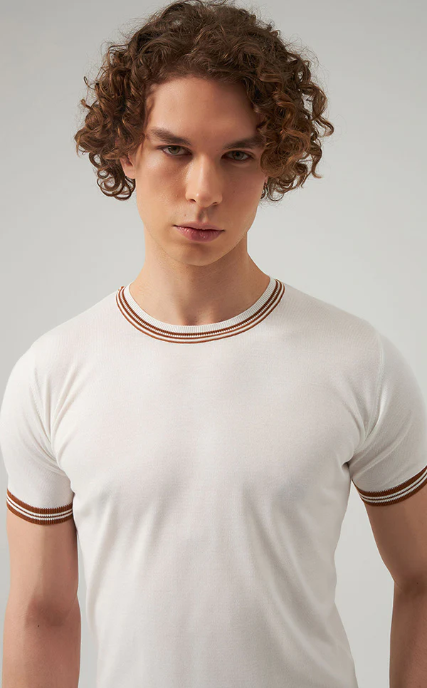 TWN Knitwear Slim Fit White