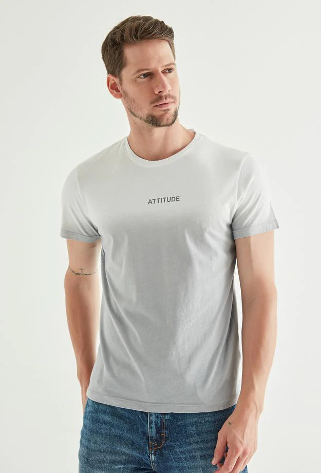 Twn Slim Fit Gray T-shirt