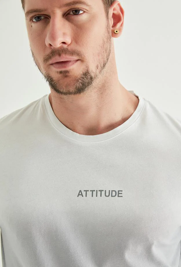 Twn Slim Fit Gray T-shirt