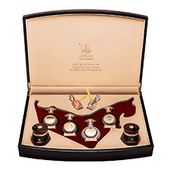 UAE Collection Gift Set Fragrances With Oil and Bakhoor For Men & Women 4x75ml