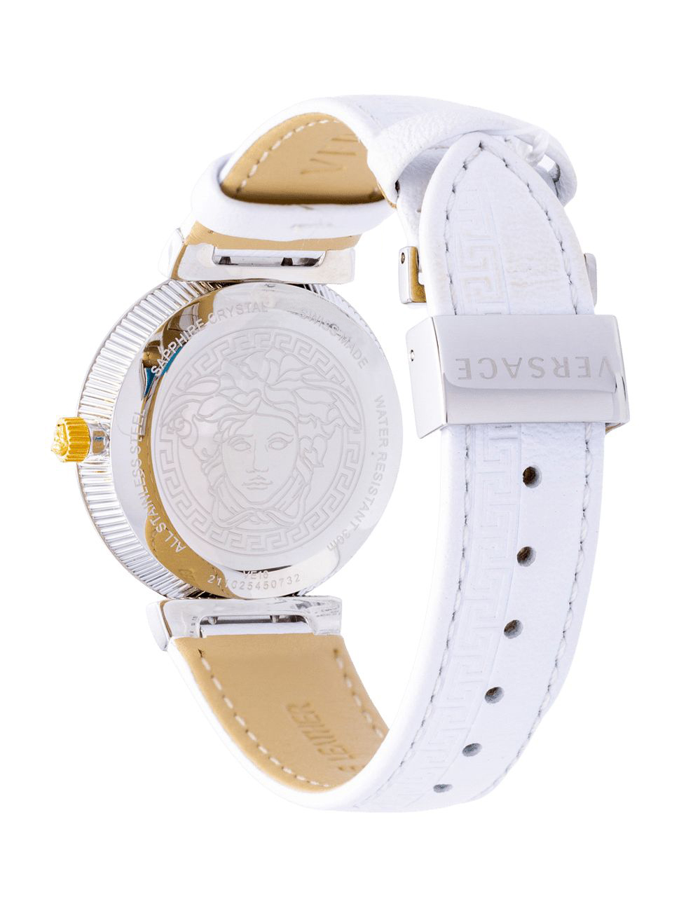 Versace Ladies Daphnis Ideas Watch, V16010017, Silver White, 35mm