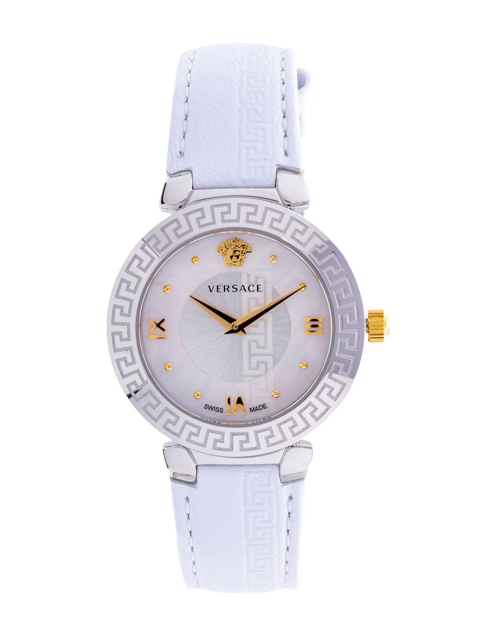 Versace Ladies Daphnis Ideas Watch, V16010017, Silver White, 35mm
