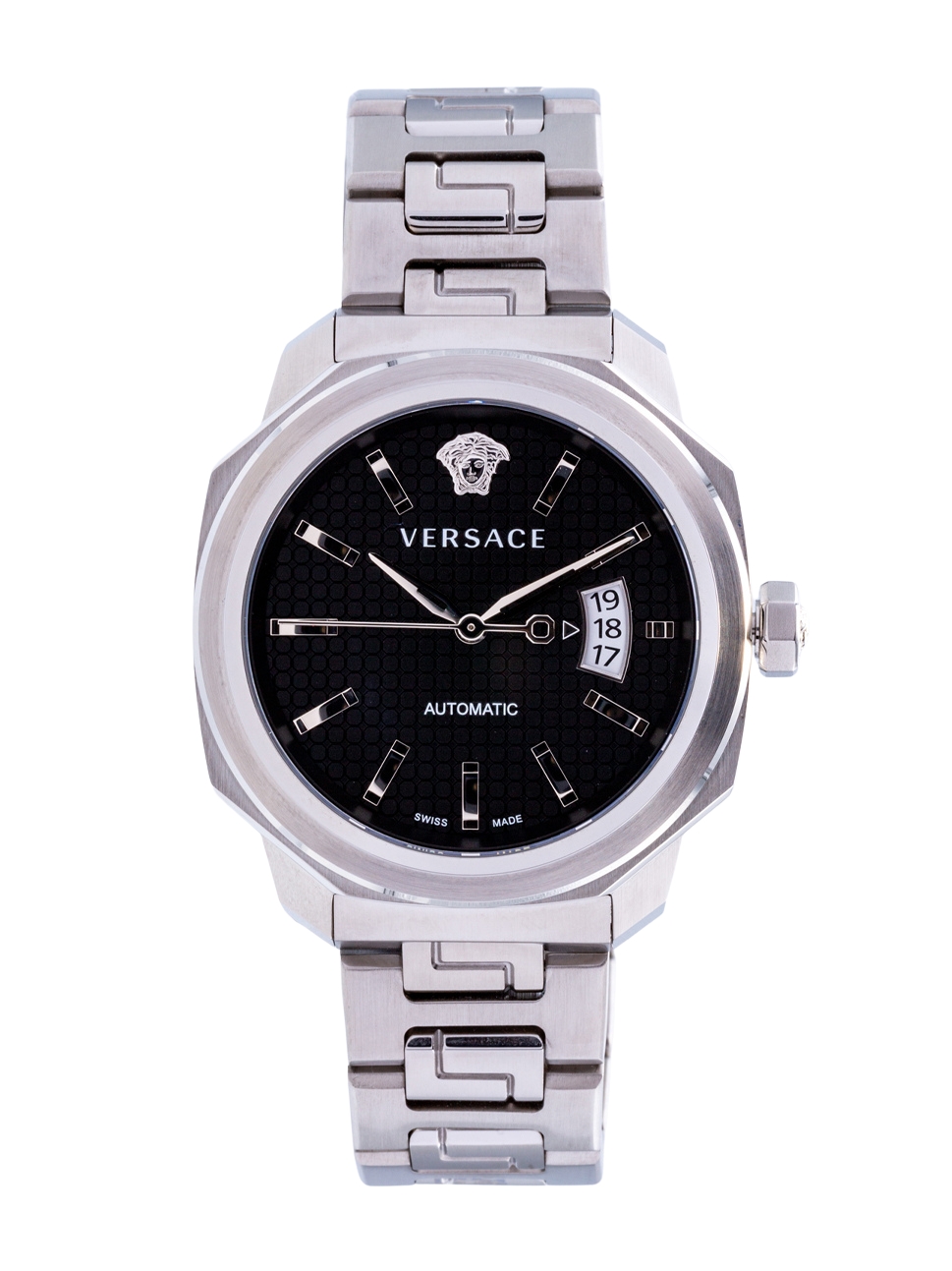 Versace Men"s Dylos Automatic Watch, VAG020016, Black Silver, 42mm