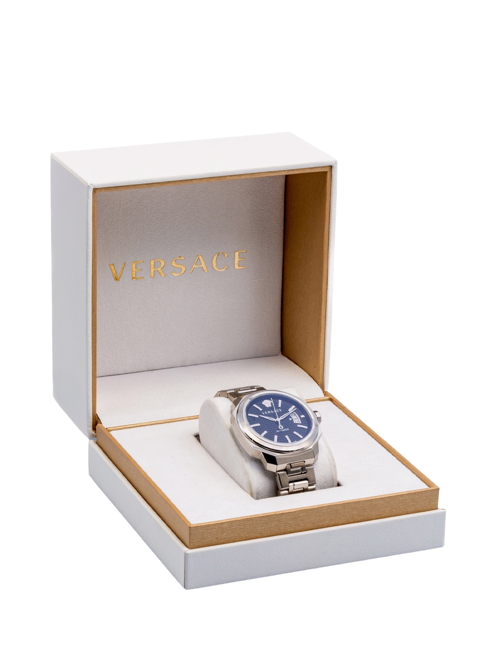 Versace Men"s Dylos Automatic Watch, VAG020016, Black Silver, 42mm