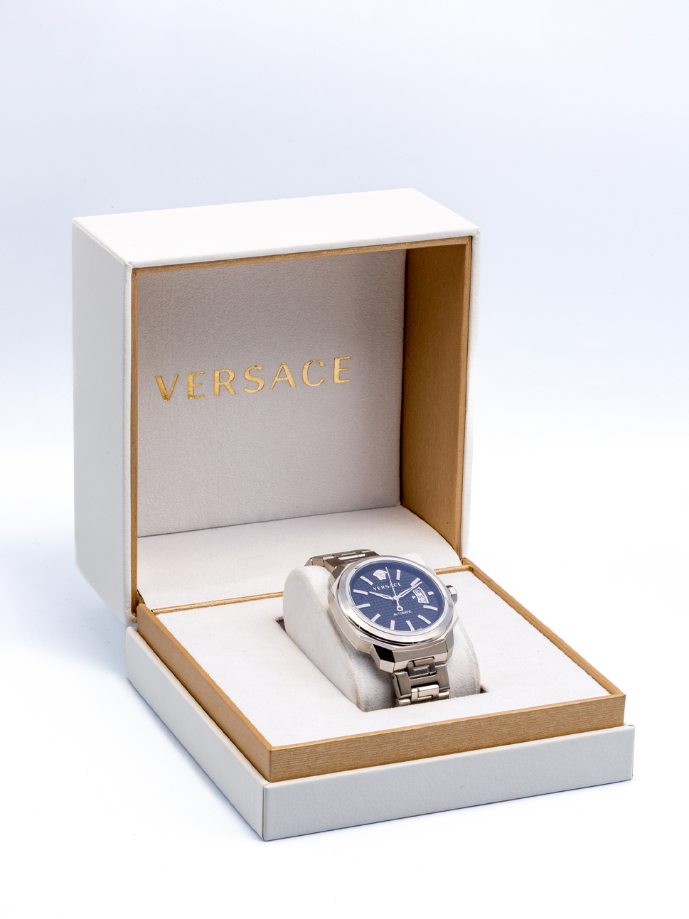 Versace Men"s Dylos Automatic Watch, VAG020016, Black Silver, 42mm