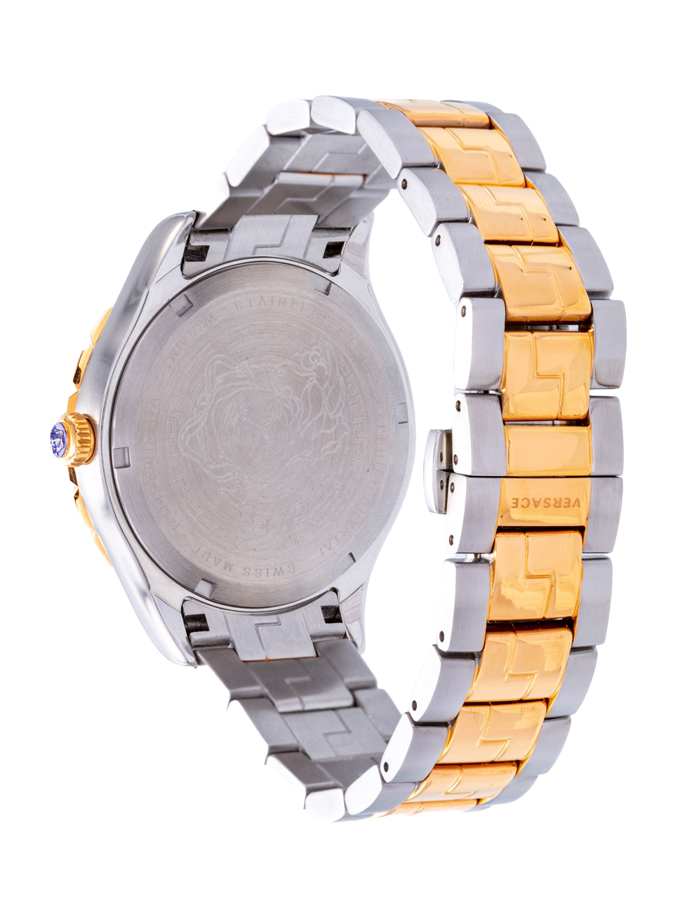 Versace Men"s Hellen Gmt Watch, V11040015, Gold Silver