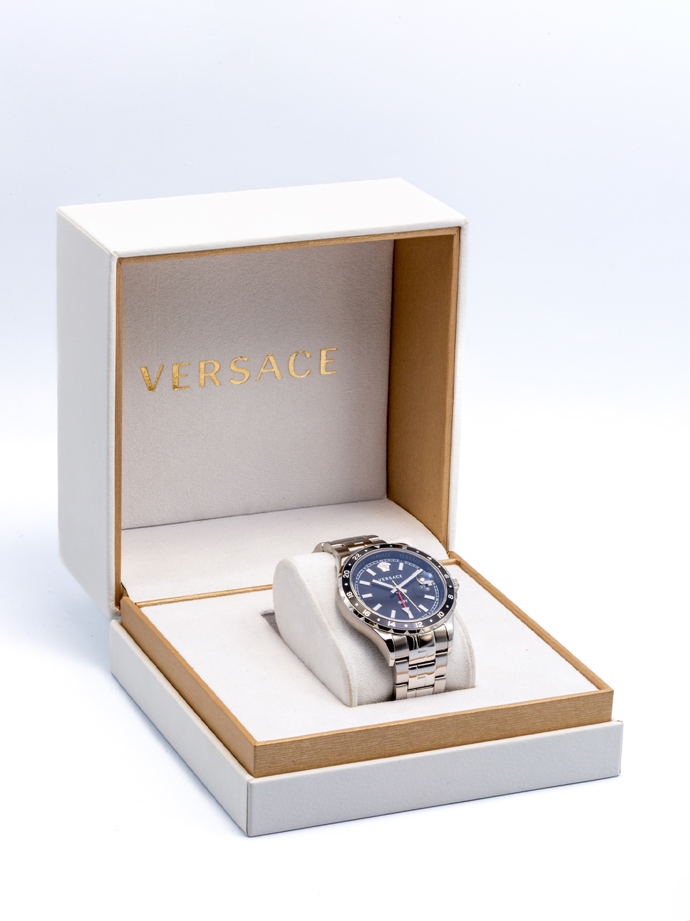 Versace Men"s Hellen Gmt Watch, V11100017, Silver