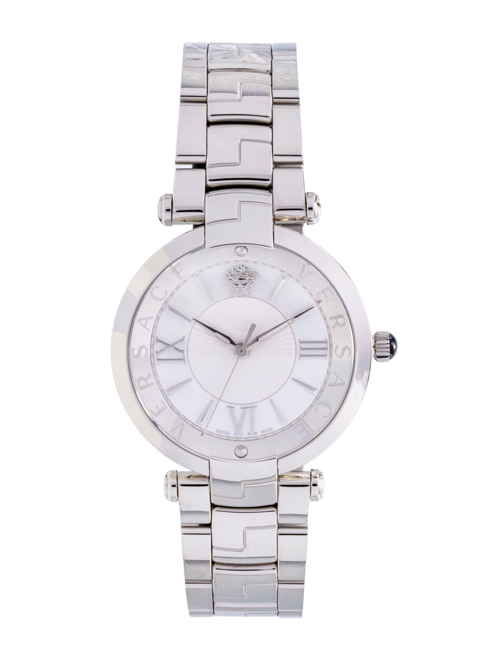 Versace Men"s Revive Watch, VAI090016, White Silver, 35mm