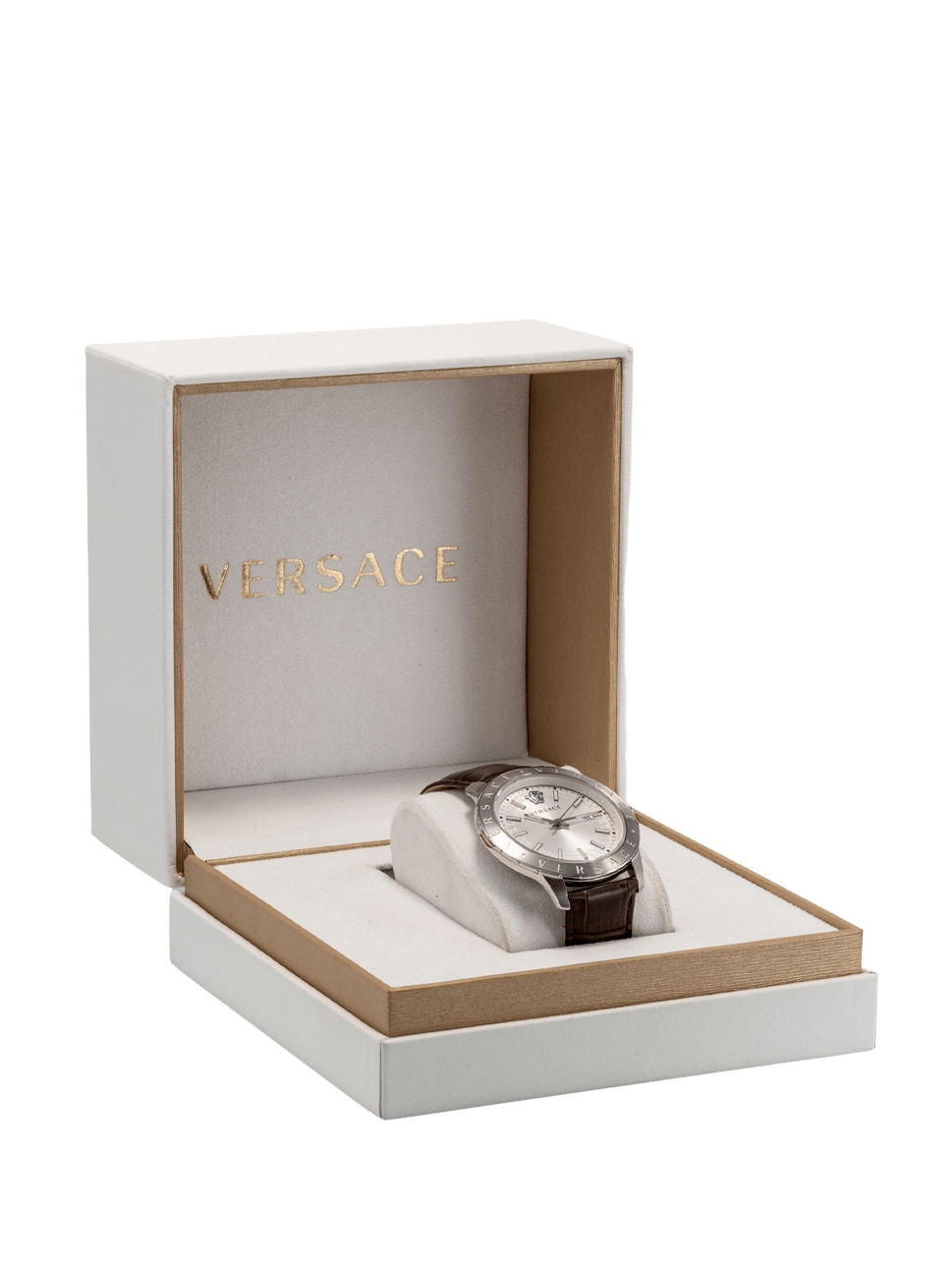 Versace Men"s Univers Qtz Watch, VE2C00121, White Brown, 43mm