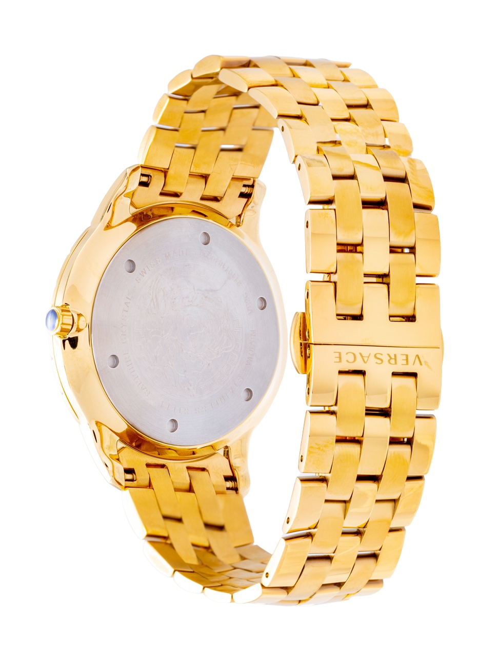 Versace Men"s Univers Qtz Watch, VE2C00521, Silver Gold, 43mm