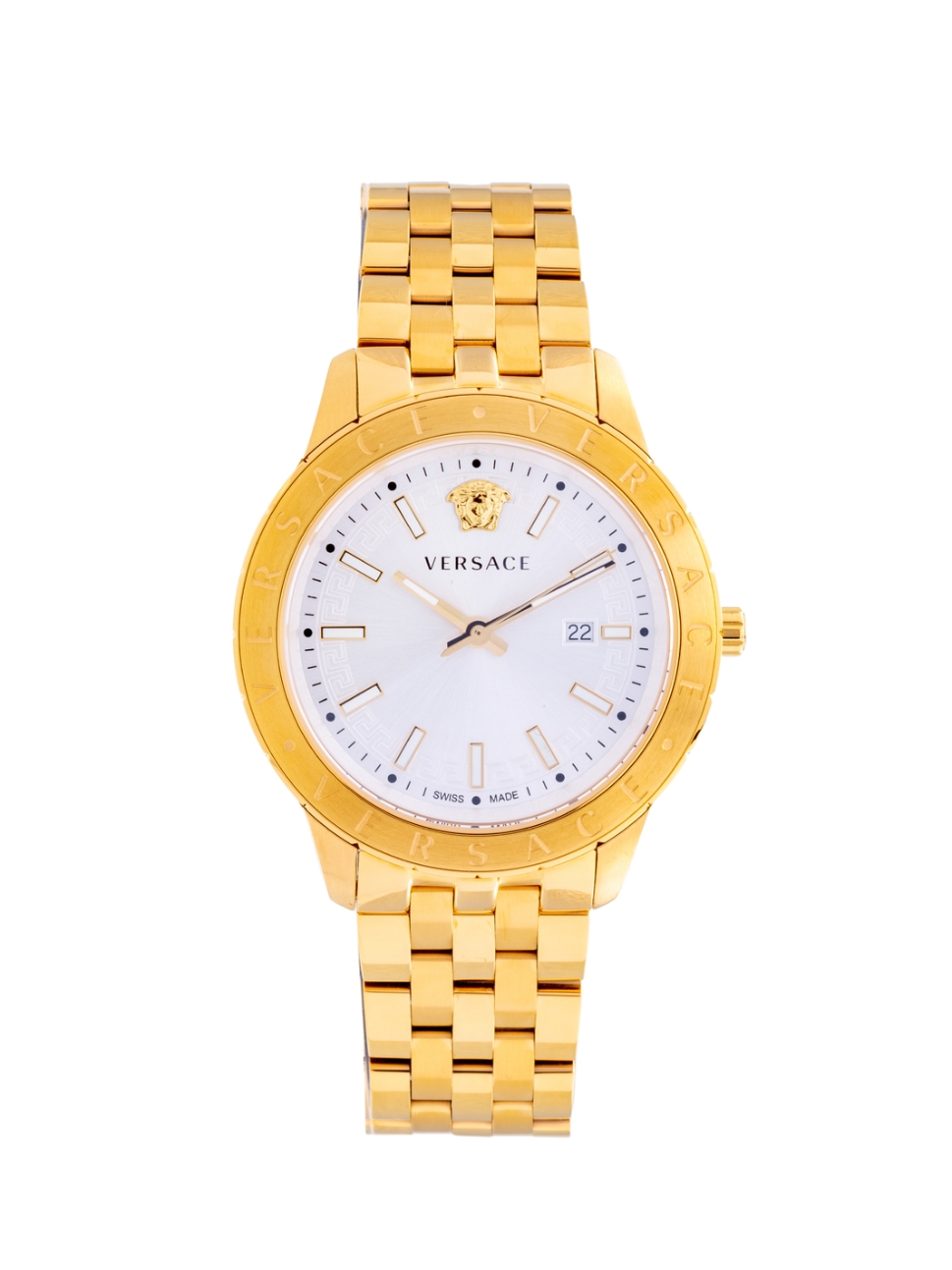 Versace Men"s Univers Qtz Watch, VE2C00521, Silver Gold, 43mm