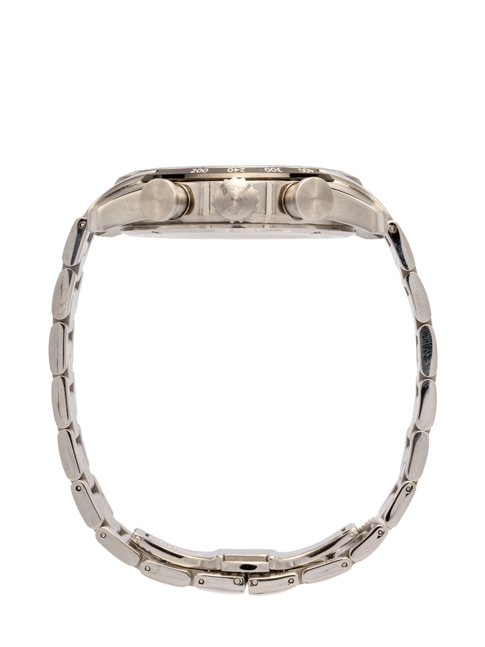 Versace Men"s V-Ray Mov"t Vertime Watch, VE2I00321, White Silver, 44mm