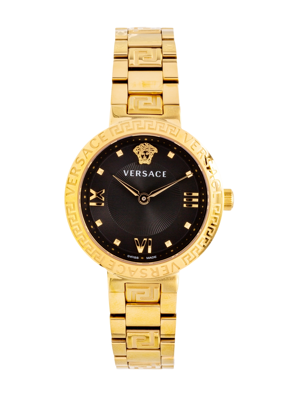 Versace Women"s Greca Lady Watch, VE2K00721, Black Gold, 36mm
