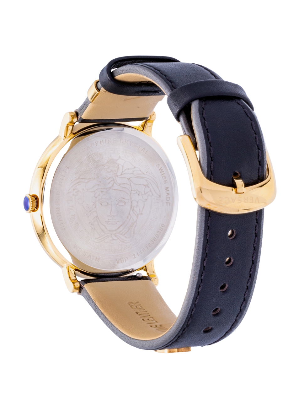 Versace Women"s V Circle Watch, VBP040017, Black Gold, 38mm