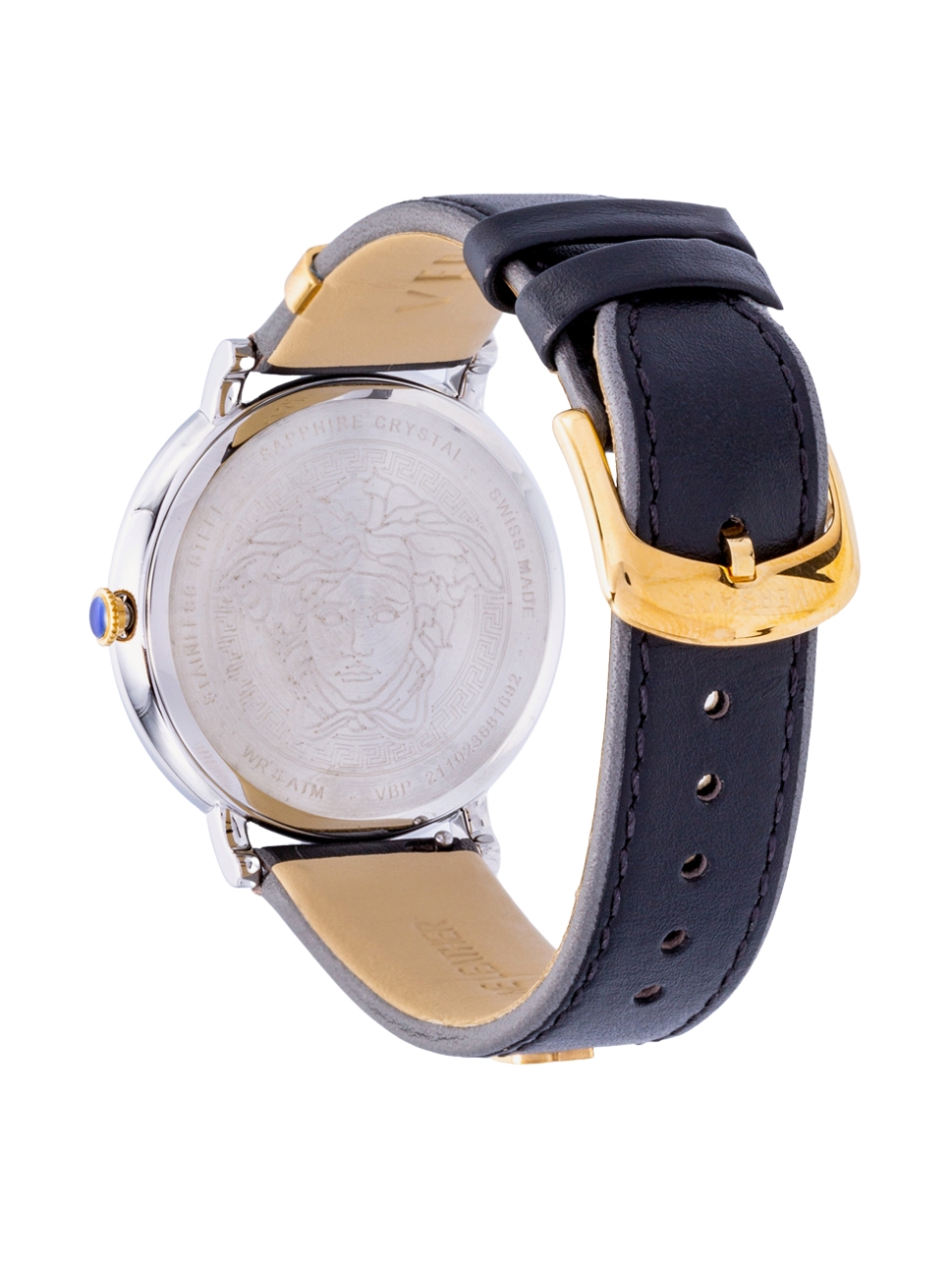 Versace Women"s V Circle Watch, VBP110017, Silver Black, 38mm