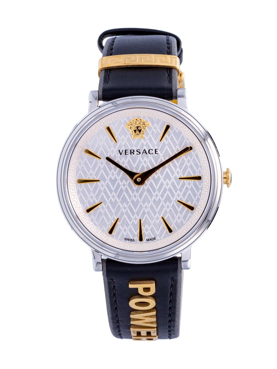 Versace Women"s V Circle Watch, VBP110017, Silver Black, 38mm