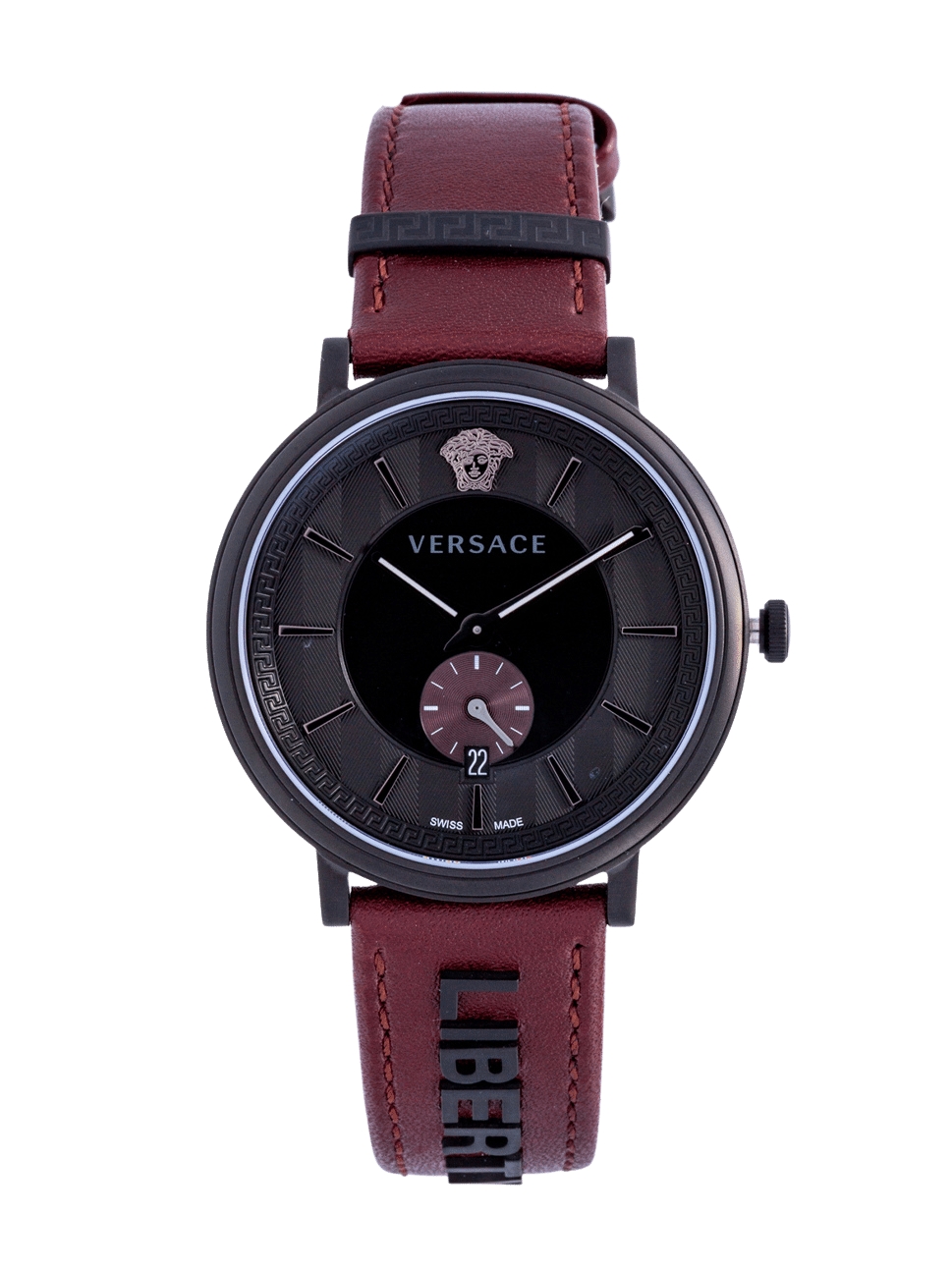 Versace Women"s V Circle Watch, VBQ040017, Black Brown, 42mm