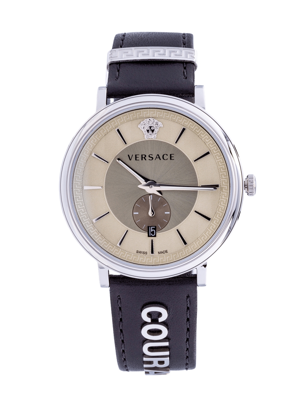 Versace Women"s V Circle Watch, VBQ080017, Silver Black, 42mm