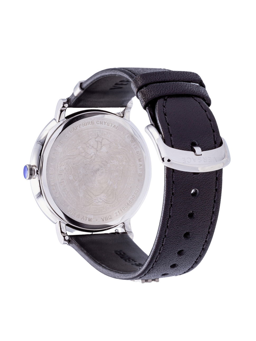 Versace Women"s V Circle Watch, VBQ080017, Silver Black, 42mm