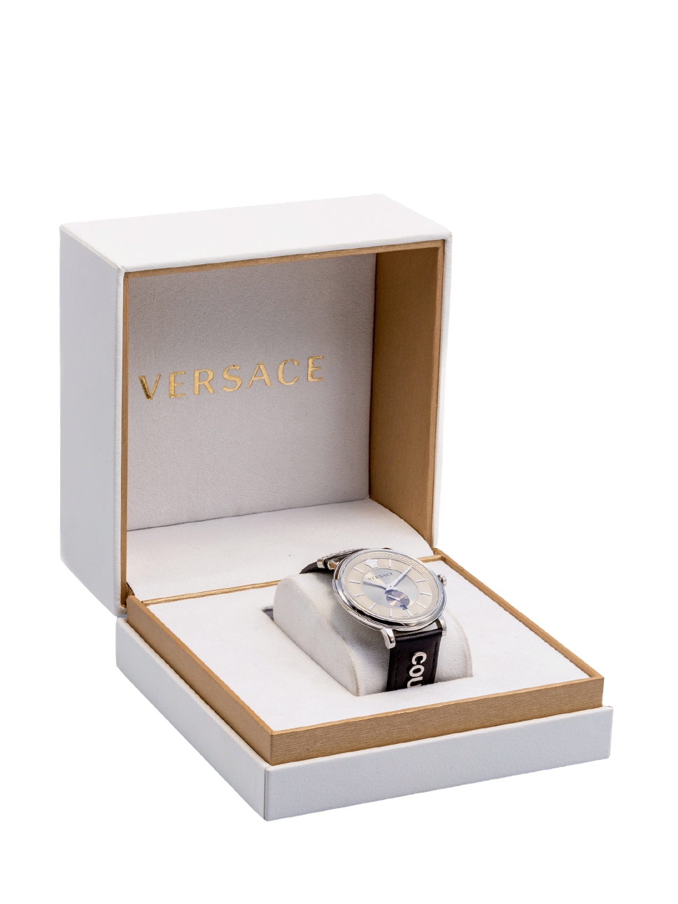 Versace Women"s V Circle Watch, VBQ080017, Silver Black, 42mm