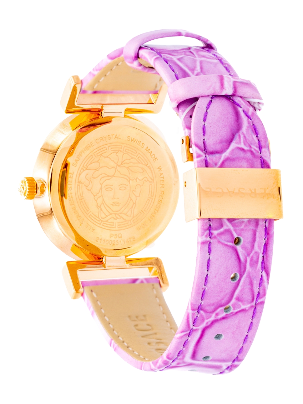 Versace Women"s Vanity Lady Watch, P5Q80D702S702, Gold Purple