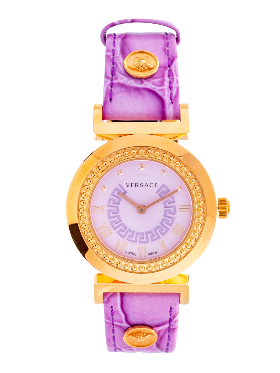 Versace Women"s Vanity Lady Watch, P5Q80D702S702, Gold Purple