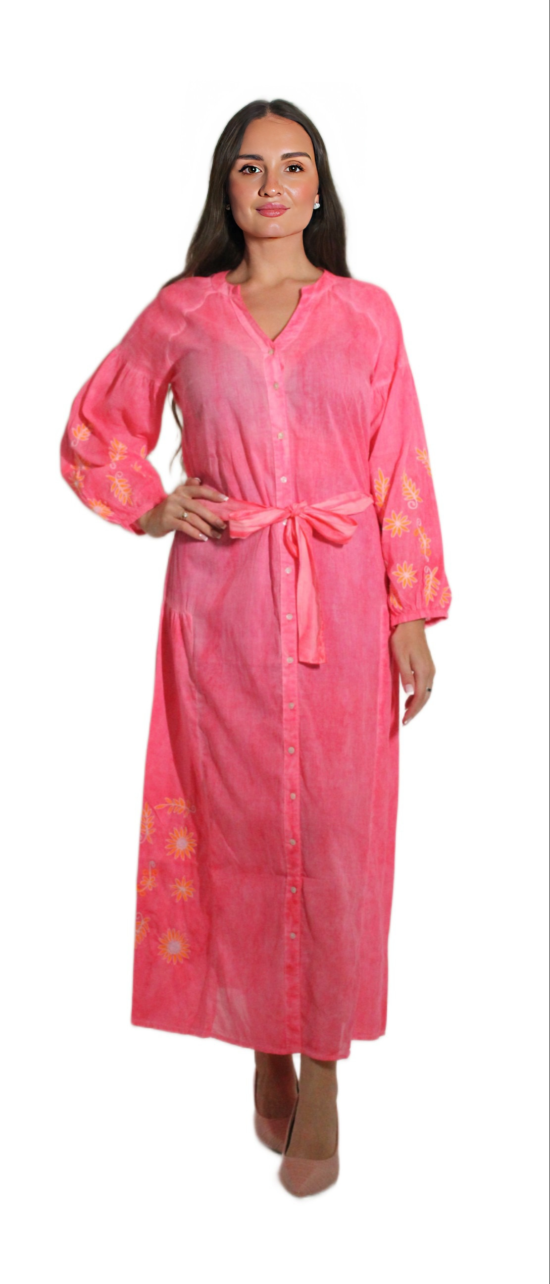 ANTIQUE DYED LONG DRESS VZG-0001 AFTERSHOCK LONDON