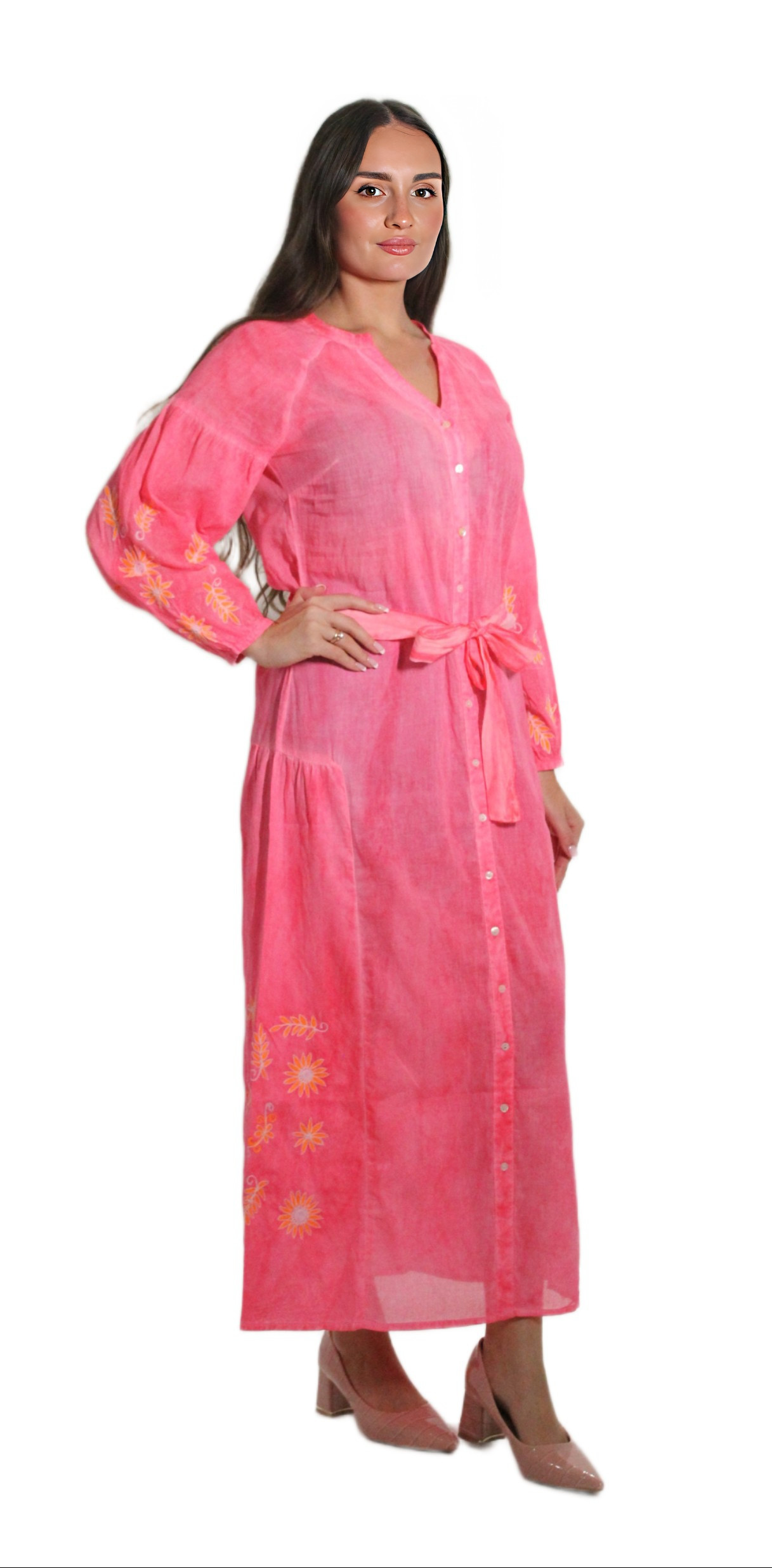 ANTIQUE DYED LONG DRESS VZG-0001 AFTERSHOCK LONDON