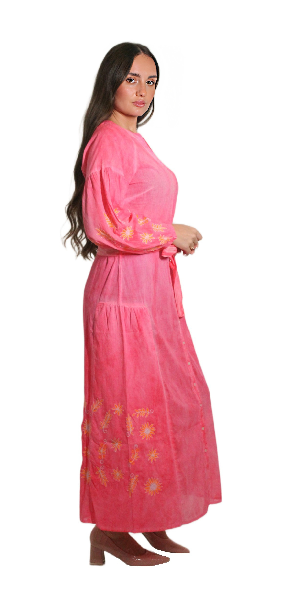 ANTIQUE DYED LONG DRESS VZG-0001 AFTERSHOCK LONDON