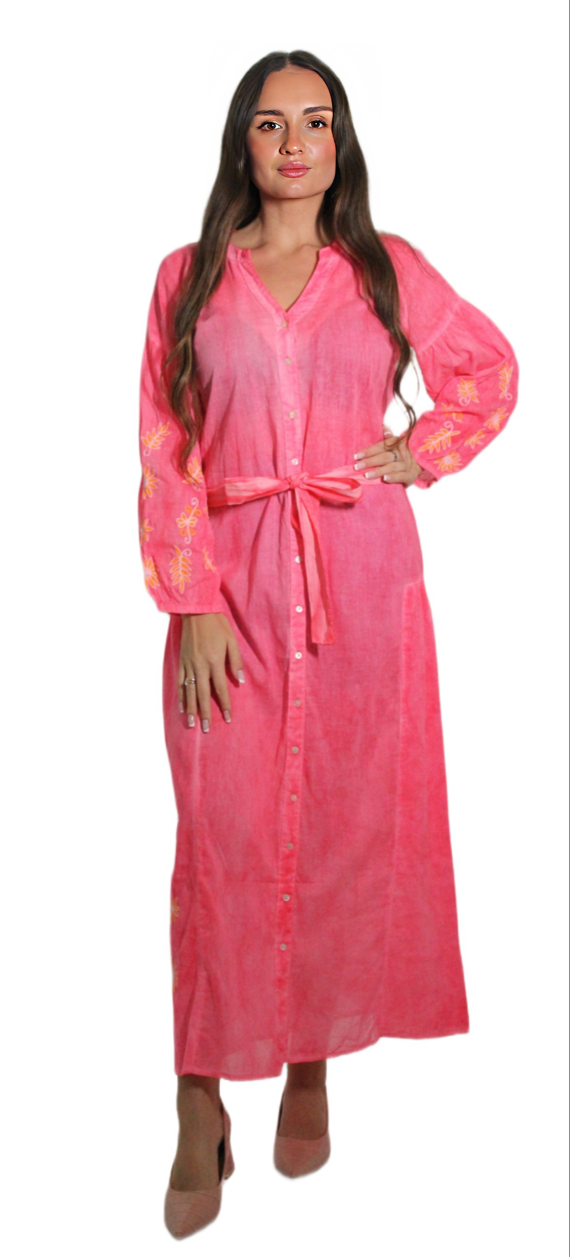 ANTIQUE DYED LONG DRESS VZG-0001 AFTERSHOCK LONDON