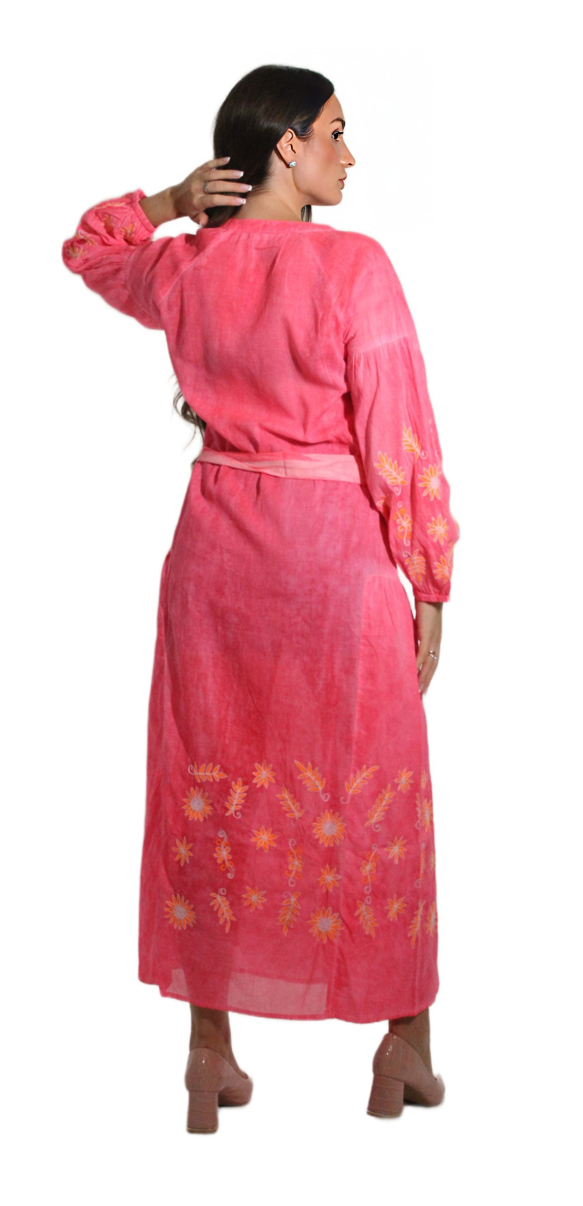 ANTIQUE DYED LONG DRESS VZG-0001 AFTERSHOCK LONDON