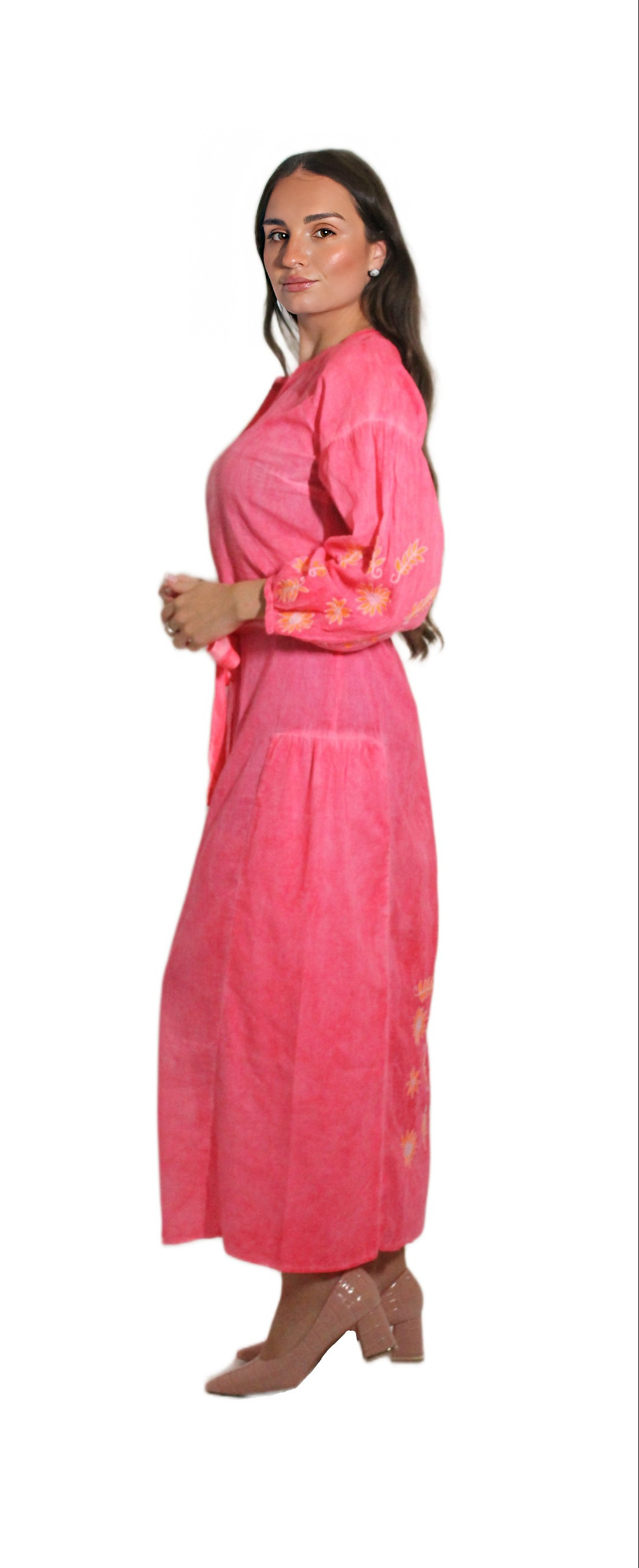 ANTIQUE DYED LONG DRESS VZG-0001 AFTERSHOCK LONDON