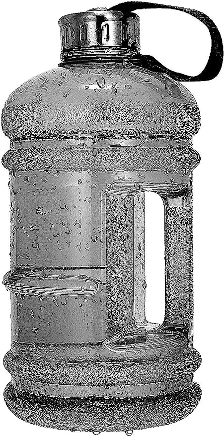 Water Bottle 75oz Half Gallon Capacity Leakproof Gym Fitness Athletic Gear Sports Water Bottle for Camping Hiking