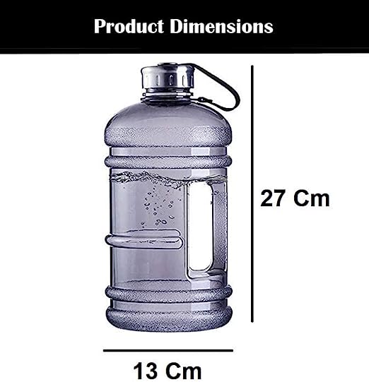 Water Bottle 75oz Half Gallon Capacity Leakproof Gym Fitness Athletic Gear Sports Water Bottle for Camping Hiking