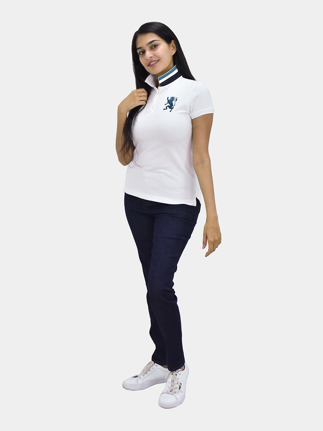 Women"s 3D Lion Polo-Multi Color