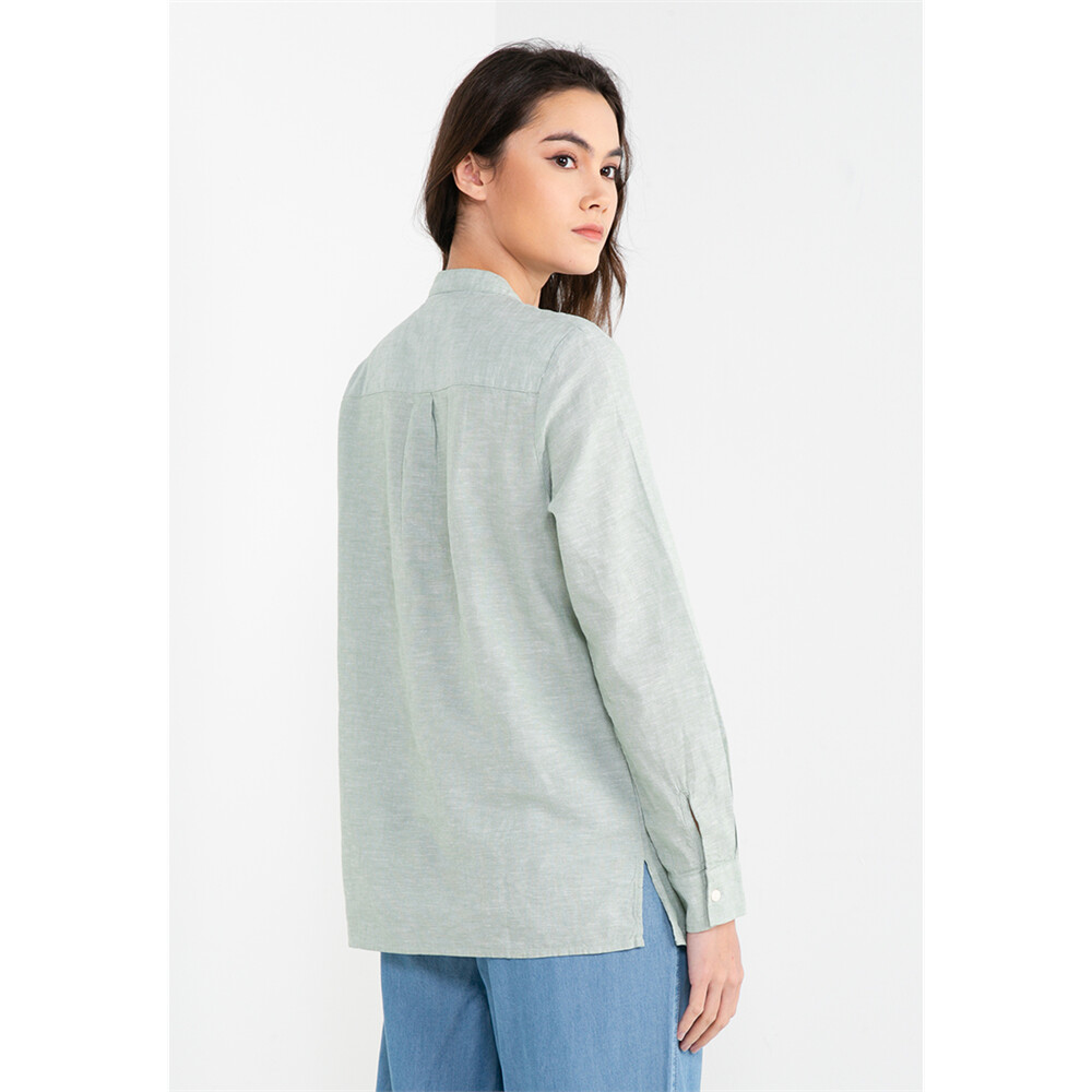 Women"s Cotton Linen Comfort Fit Shirt