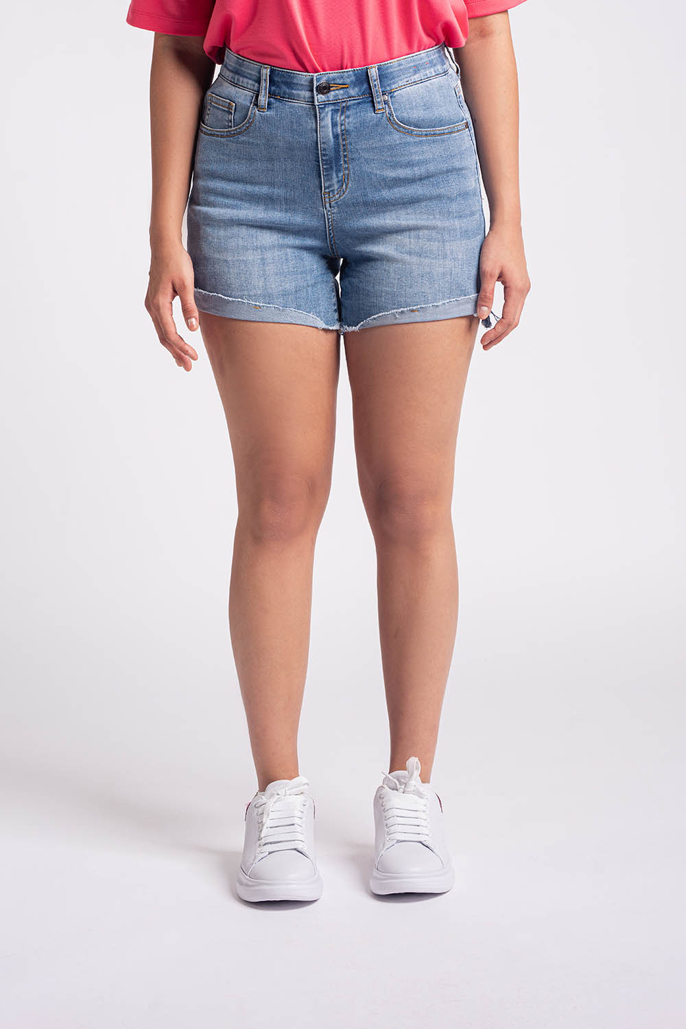 WOVEN DENIM SHORTS - LADIES2312610027501026