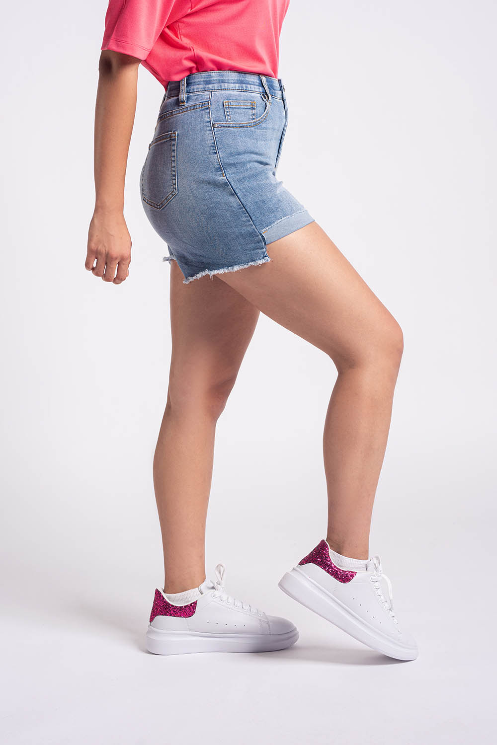 WOVEN DENIM SHORTS - LADIES2312610027501026