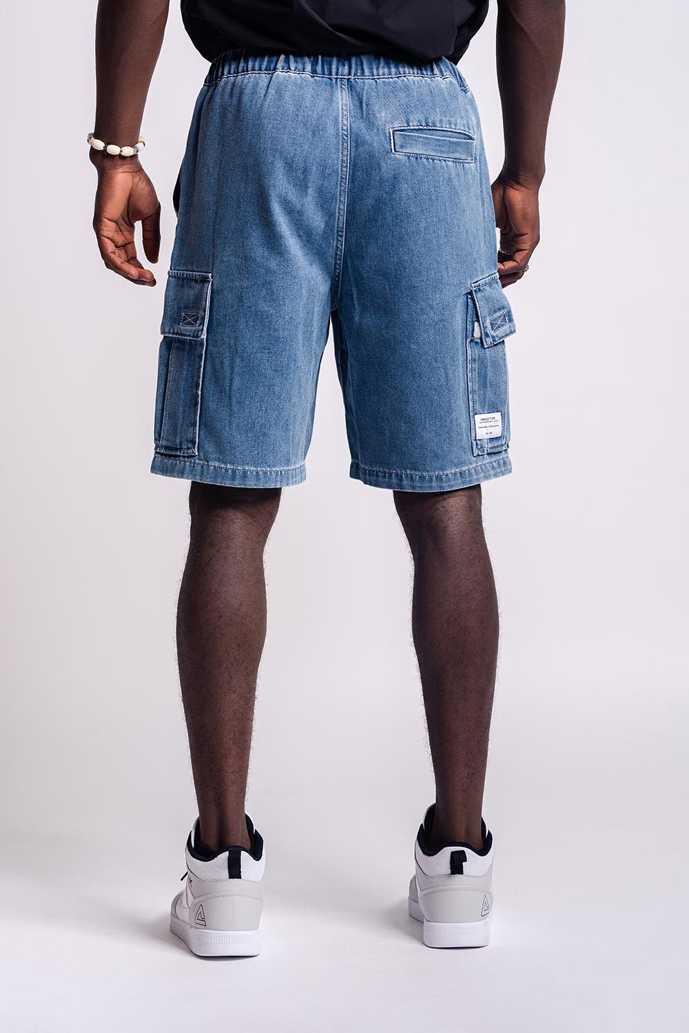 WOVEN DENIM SHORTS - MEN