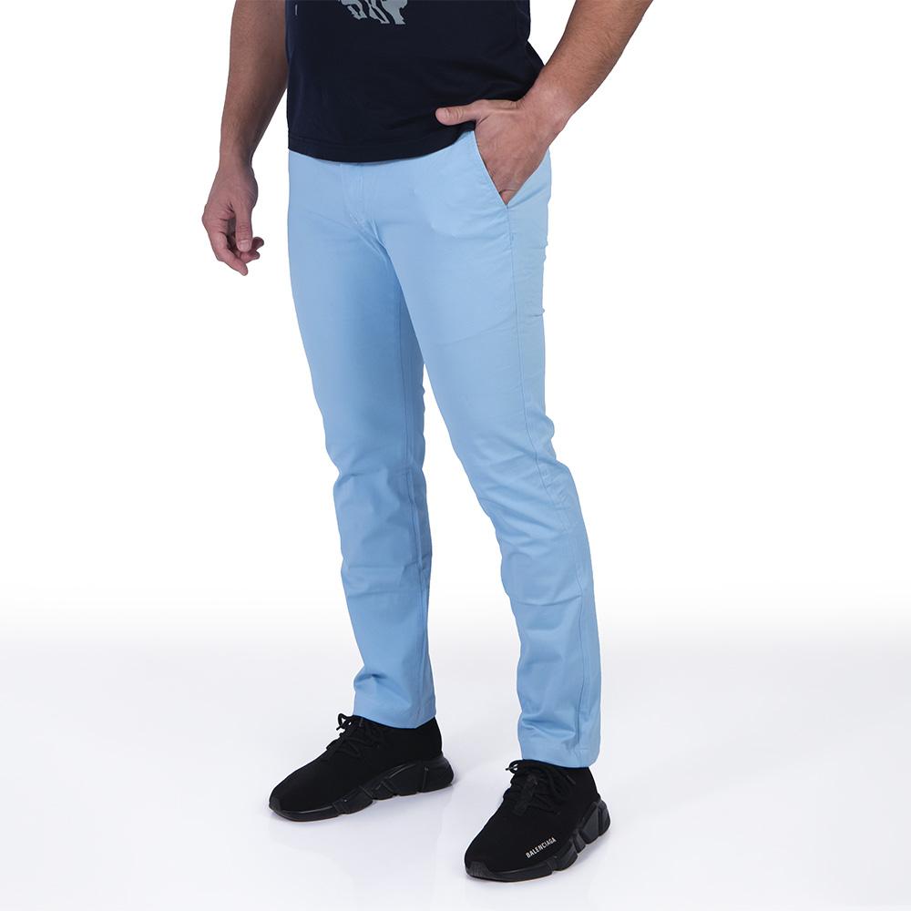 MENS CHINO TROUSERS-LIGHT BLUE-34