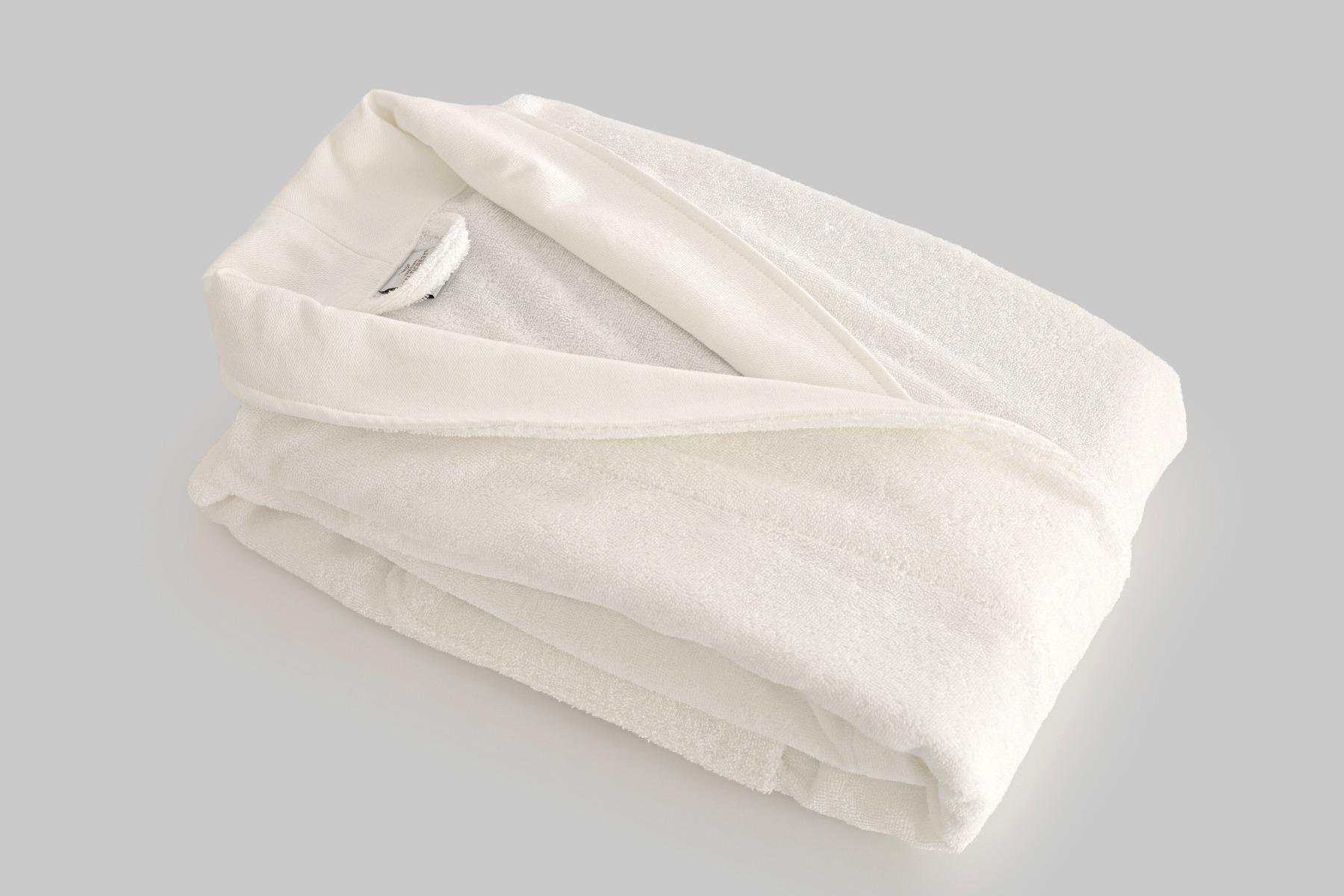 PLAIN BATHROBE TERRY 400GSM S/M WHITE