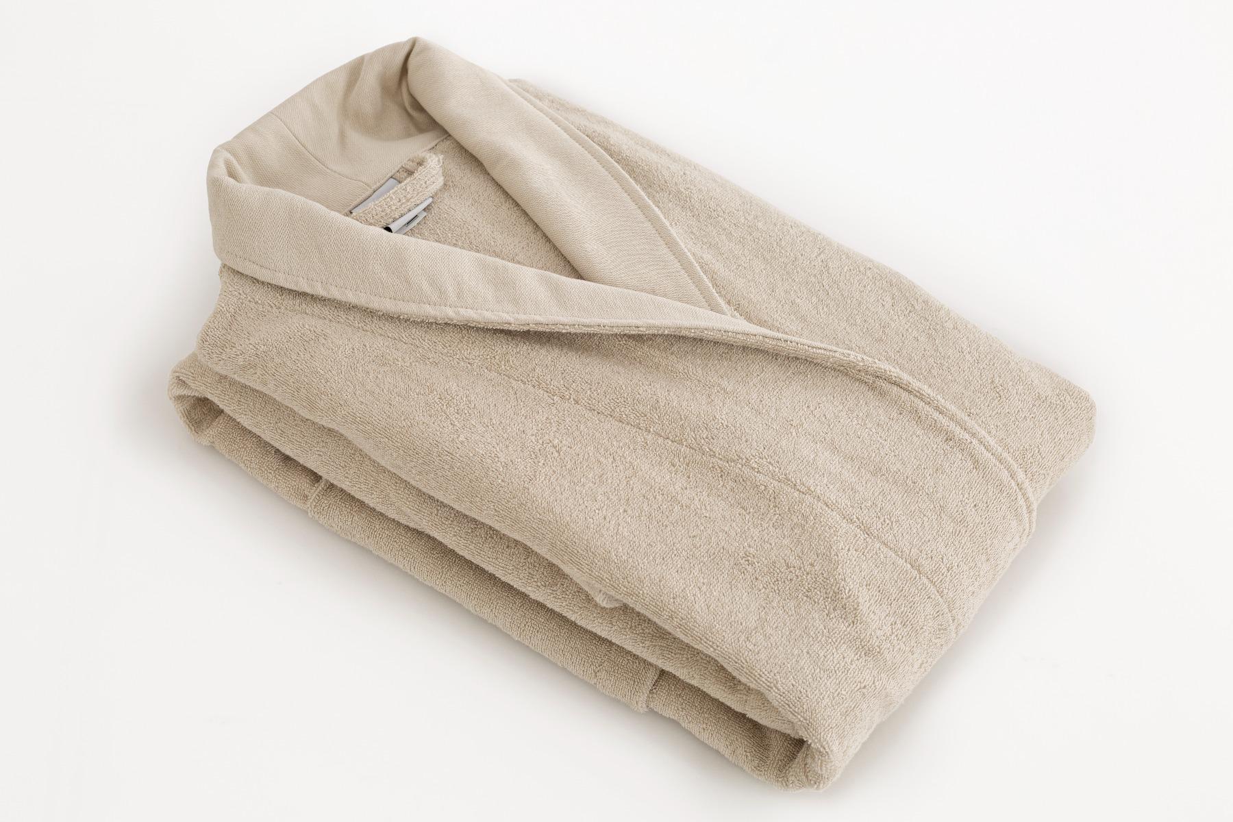 PLAIN BATHROBE TERRY 400GSM L/XL BEIGE