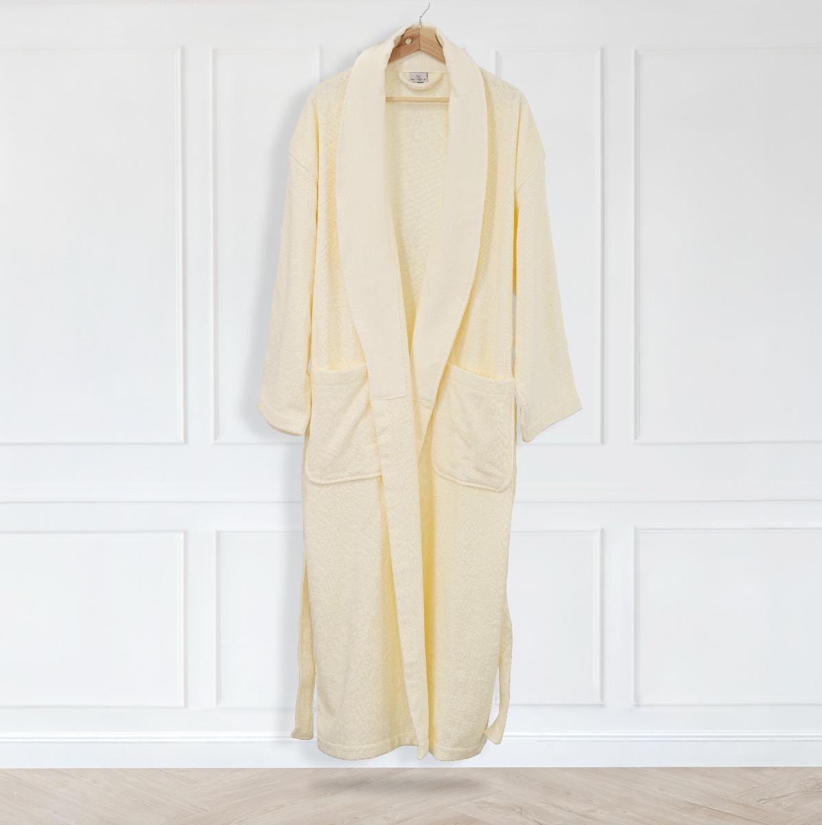 PLAIN BATHROBE TERRY 400GSM S/M IVORY