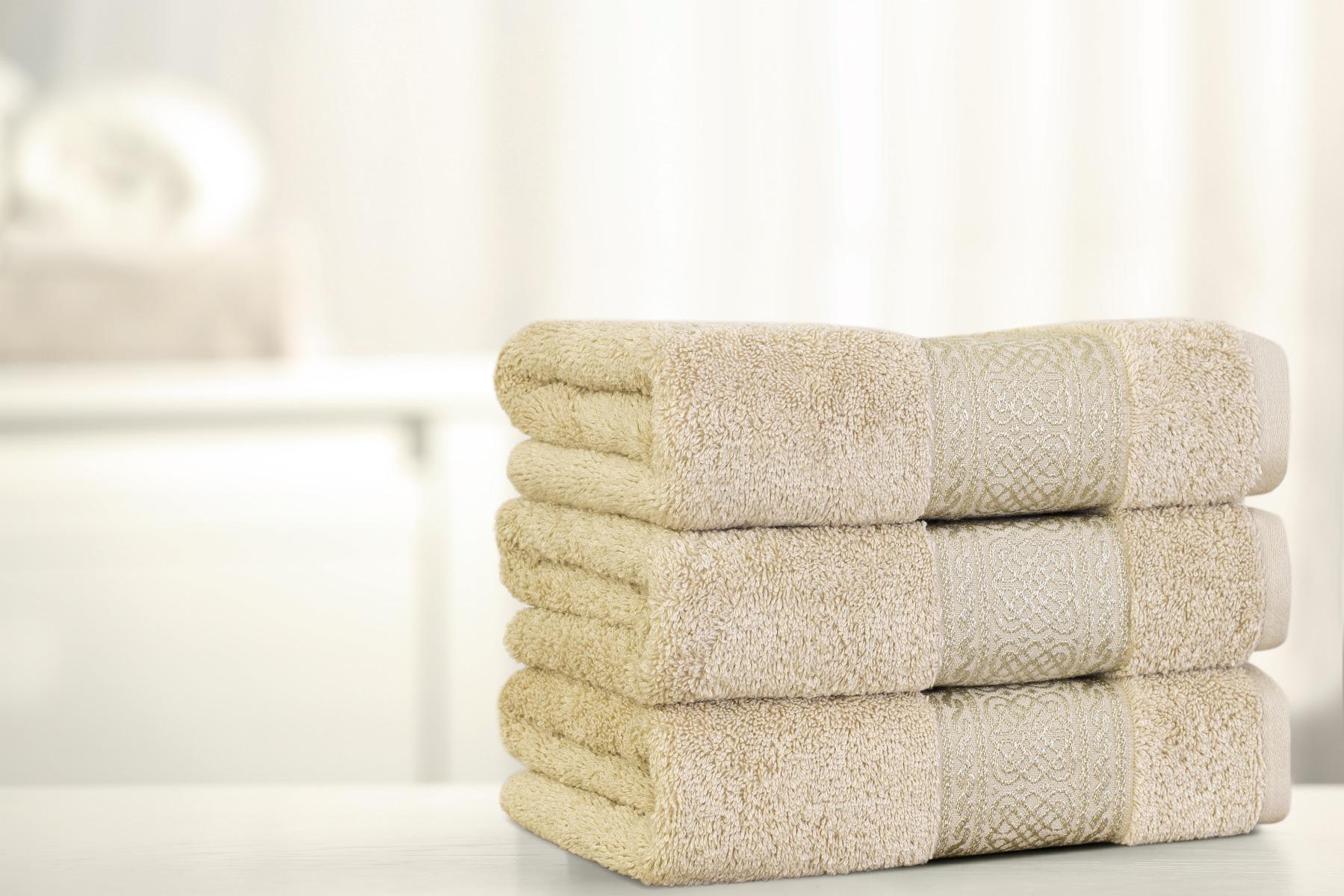 ARABESQUE HAND TOWEL 41X66CM BEIGE