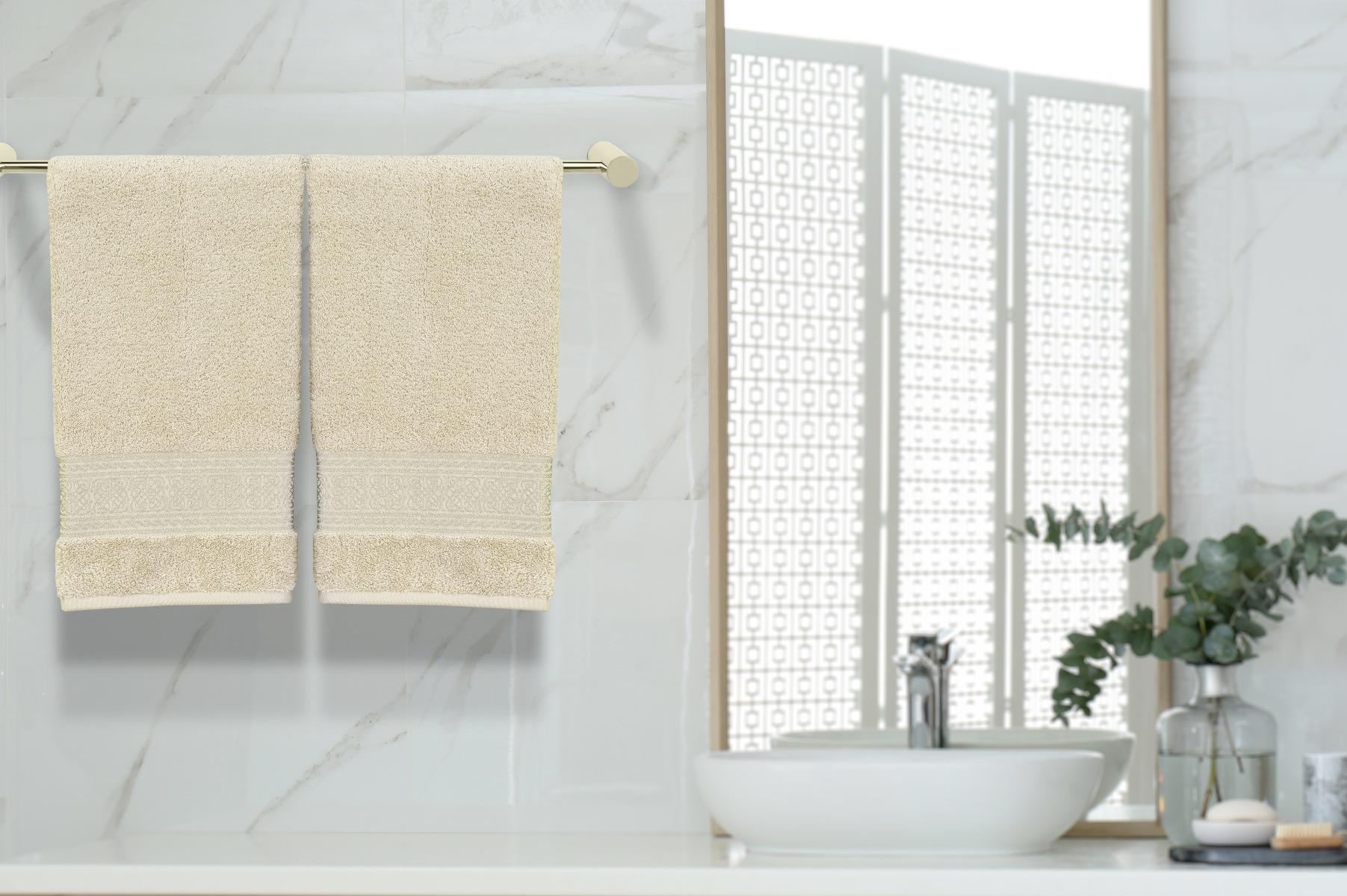 ARABESQUE HAND TOWEL 41X66CM BEIGE