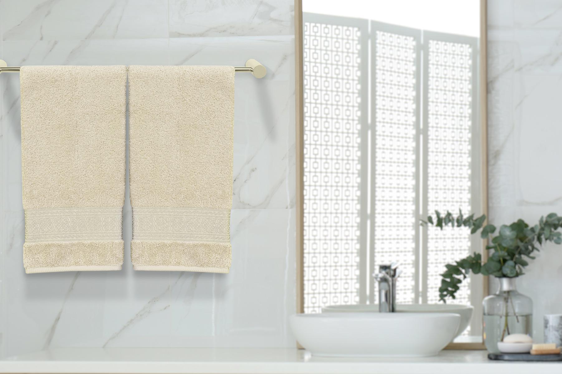 ARABESQUE FACE TOWEL 50X100CM BEIGE