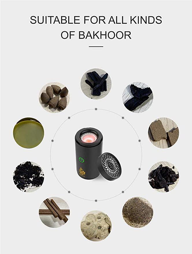 Car Bukhoor Usb Type-C Power Bakhoor Rechargeable